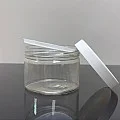 150 ml Şeffaf Pet Krem Kavanozu Beyaz Kapaklı Tıpalı 150 ml Şeffaf Pet Krem Kavanozu Beyaz Kapaklı Tıpalı