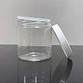 250 ml Şeffaf Pet Krem Kavanozu Beyaz Kapaklı Tıpalı 250 ml Şeffaf Pet Krem Kavanozu Beyaz Kapaklı Tıpalı