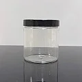 250 ml Şeffaf Pet Krem Kavanozu Siyah Kapaklı Tıpalı 250 ml Şeffaf Pet Krem Kavanozu Siyah Kapaklı Tıpalı
