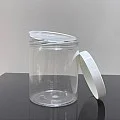 300 ml Şeffaf Pet Krem Kavanozu Beyaz Kapaklı Tıpalı 300 ml Şeffaf Pet Krem Kavanozu Beyaz Kapaklı Tıpalı
