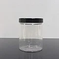 300 ml Şeffaf Pet Krem Kavanozu Siyah Kapaklı Tıpalı 300 ml Şeffaf Pet Krem Kavanozu Siyah Kapaklı Tıpalı