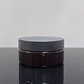 150 ml Amber Pet Krem Kavanozu Mat Siyah Kapaklı Tıpalı 150 ml Amber Pet Krem Kavanozu Mat Siyah Kapaklı Tıpalı