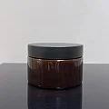 250 ml Amber Pet Krem Kavanozu Mat Siyah Kapaklı Tıpalı 250 ml Amber Pet Krem Kavanozu Mat Siyah Kapaklı Tıpalı