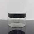 250 ml Şeffaf Pet Krem Kavanozu Mat Siyah Kapaklı Tıpalı 250 ml Şeffaf Pet Krem Kavanozu Mat Siyah Kapaklı Tıpalı
