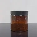 500 ml Amber Pet Krem Kavanozu Mat Siyah Kapaklı Tıpalı 500 ml Amber Pet Krem Kavanozu Mat Siyah Kapaklı Tıpalı