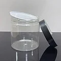 500 ml Şeffaf Pet Krem Kavanozu Parlak Siyah Kapaklı Tıpalı 500 ml Şeffaf Pet Krem Kavanozu Parlak Siyah Kapaklı Tıpalı