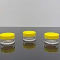 5 ml Şeffaf Sarı Kapaklı Akrilik Kavanozlar 5 ml Şeffaf Sarı Kapaklı Akrilik Kavanozlar