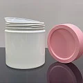 500 ml Beyaz Pet Kavanoz Yüksek Pembe Kapaklı Tıpalı 500 ml Beyaz Pet Kavanoz Yüksek Pembe Kapaklı Tıpalı