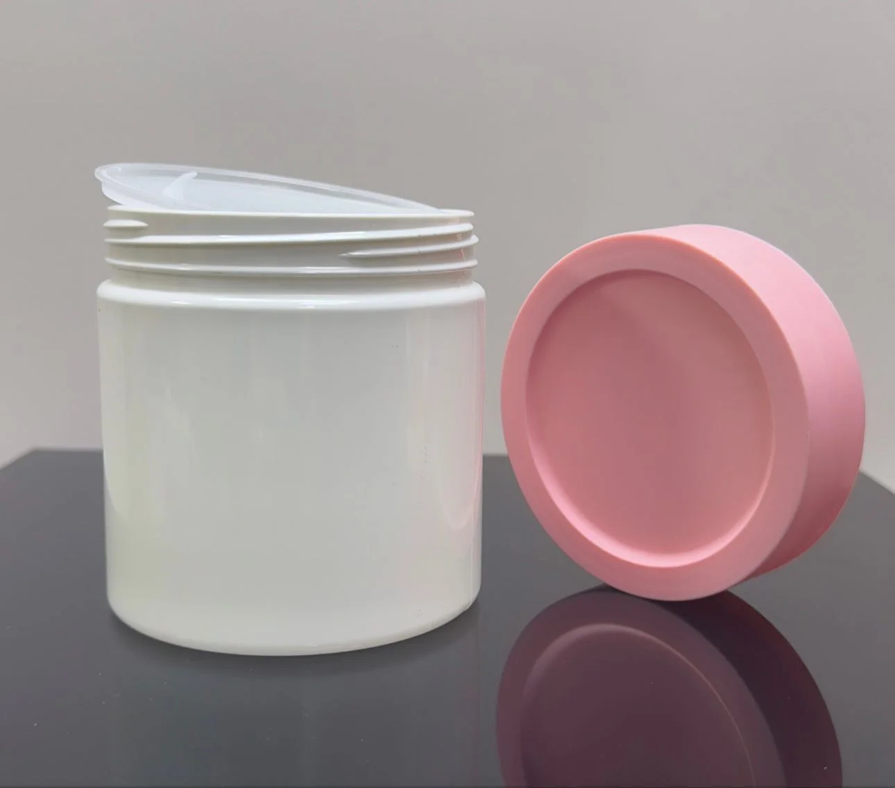 500 ml Beyaz Pet Kavanoz Yüksek Pembe Kapaklı Tıpalı 500 ml Beyaz Pet Kavanoz Yüksek Pembe Kapaklı Tıpalı
