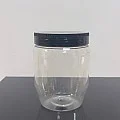 700 ml Şeffaf Pet Krem Kavanozu Siyah Kapaklı Tıpalı 700 ml Şeffaf Pet Krem Kavanozu Siyah Kapaklı Tıpalı