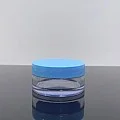 50 ml Şeffaf Mavi Kapaklı Tıpalı Akrilik Kavanoz 50 ml Şeffaf Mavi Kapaklı Tıpalı Akrilik Kavanoz