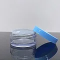 50 ml Şeffaf Mavi Kapaklı Tıpalı Akrilik Kavanoz 50 ml Şeffaf Mavi Kapaklı Tıpalı Akrilik Kavanoz