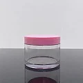 100 ml Şeffaf Pembe Kapaklı Tıpalı Akrilik Kavanoz 100 ml Şeffaf Pembe Kapaklı Tıpalı Akrilik Kavanoz