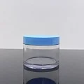 100 ml Şeffaf Mavi Kapaklı Tıpalı Akrilik Kavanoz 100 ml Şeffaf Mavi Kapaklı Tıpalı Akrilik Kavanoz