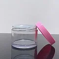 100 ml Şeffaf Pembe Kapaklı Tıpalı Akrilik Kavanoz 100 ml Şeffaf Pembe Kapaklı Tıpalı Akrilik Kavanoz