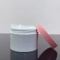 100 ml Beyaz Pembe Kapaklı Tıpalı Akrilik Kavanoz 100 ml Beyaz Pembe Kapaklı Tıpalı Akrilik Kavanoz