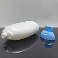 400 ml Beyaz Şampuan Şişesi Mavi Kapaklı 400 ml Beyaz Şampuan Şişesi Mavi Kapaklı