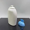400 ml Beyaz Şampuan Şişesi Mavi Kapaklı 400 ml Beyaz Şampuan Şişesi Mavi Kapaklı