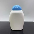 400 ml Beyaz Şampuan Şişesi Mavi Kapaklı 400 ml Beyaz Şampuan Şişesi Mavi Kapaklı