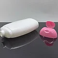 250 ml Beyaz Şampuan Şişesi Pembe Kapaklı 250 ml Beyaz Şampuan Şişesi Pembe Kapaklı