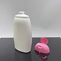 250 ml Beyaz Şampuan Şişesi Pembe Kapaklı 250 ml Beyaz Şampuan Şişesi Pembe Kapaklı