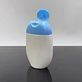 100 ml Beyaz Şampuan Şişesi Mavi Kapaklı 100 ml Beyaz Şampuan Şişesi Mavi Kapaklı