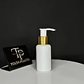 50 ML Beyaz Tombul Ağız Plastik Şişe Gold-Beyaz Sıvı Sabun Pompalı