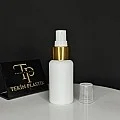 50 ML Beyaz Tombul Ağız Plastik Şişe Gold-Beyaz Parmak Spreyli 50 ML Beyaz Tombul Ağız Plastik Şişe Gold-Beyaz Parmak Spreyli