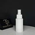 50 ML Beyaz Küt Model Plastik Şişe Beyaz Parmak Spreyli