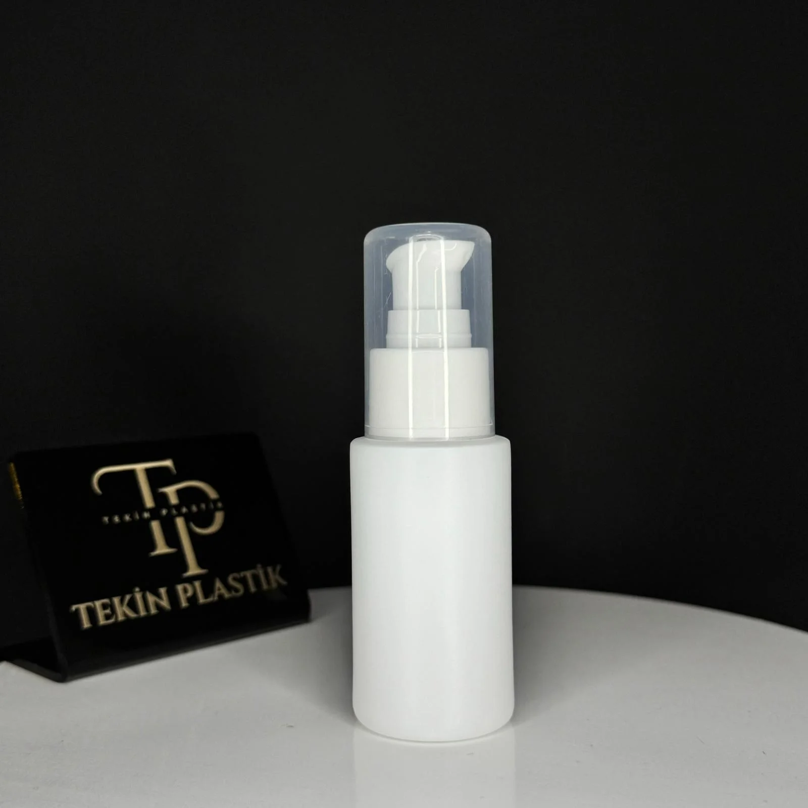 50 ML Küt Model Beyaz Plastik Şişe Plastik Kapak Losyon Pompalı